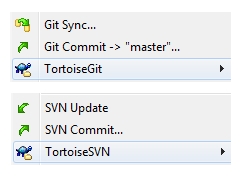 TortoiseGit Explorer Context Menu